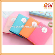 different design of custom leather notebook/cute diary for girls